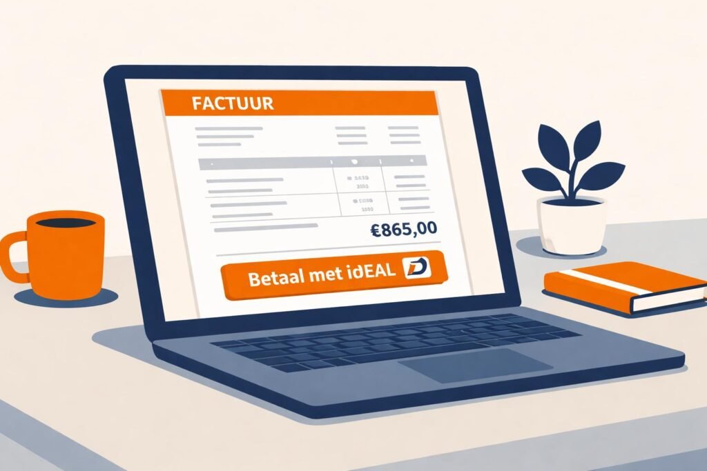 Dashboard e-Boekhouden met factuuroverzicht op scherm