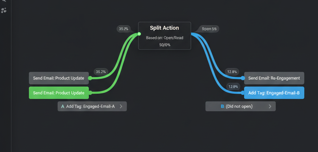 ActiveCampaign review split-testing en conversie optimalisatie