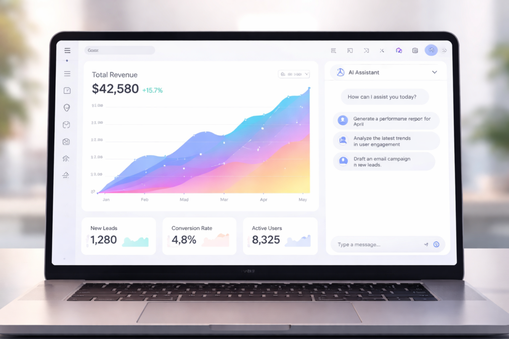 De gebruiksvriendelijke interface van ActiveCampaign in 2026 met AI-assistentie