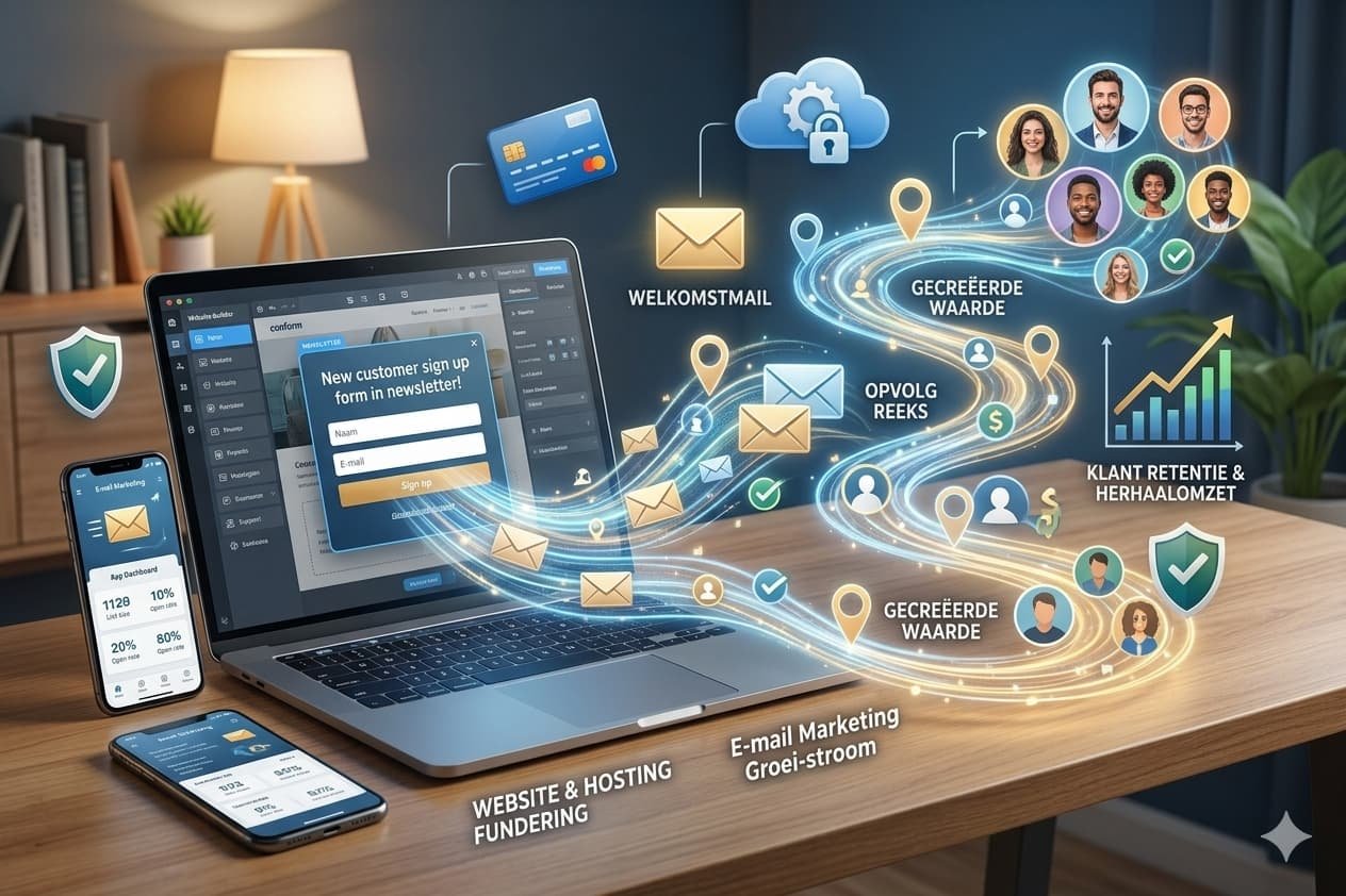 website en emailmarketing zzp