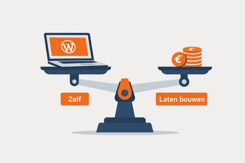 Zelf een website bouwen of laten bouwen als zzp'er