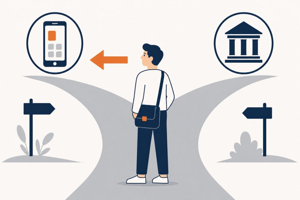 app of traditionele bank wat kies jij?