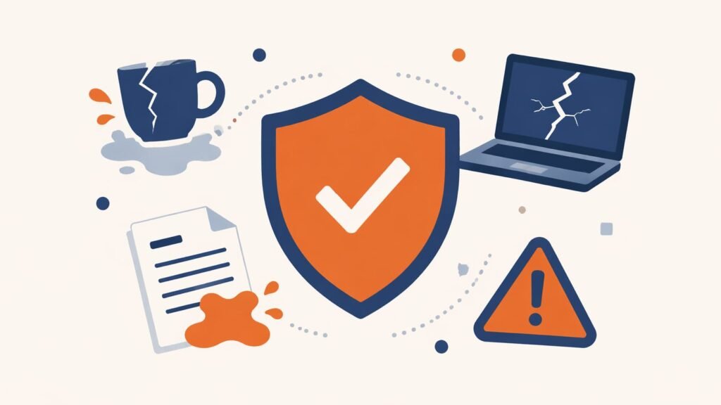 Maia verzekering review. Schild en vinkje als metafoor voor zakelijke dekking zzp