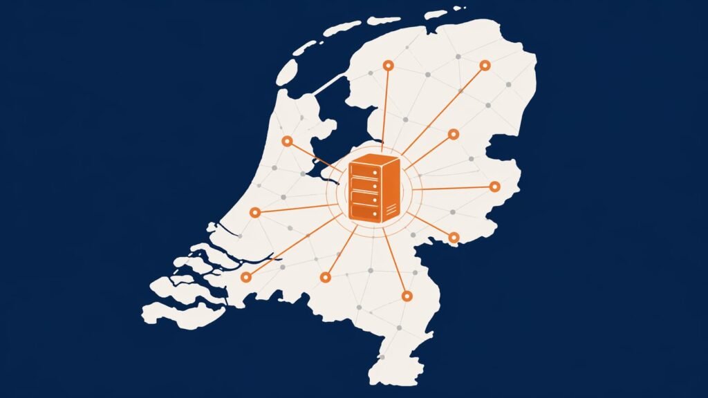 Nederlandse server locatie illustratie