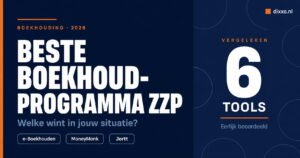 Beste boekhoudprogramma zzp 2026: vergelijking van e-Boekhouden, MoneyMonk, Jortt, shine, bunni en Moneybird