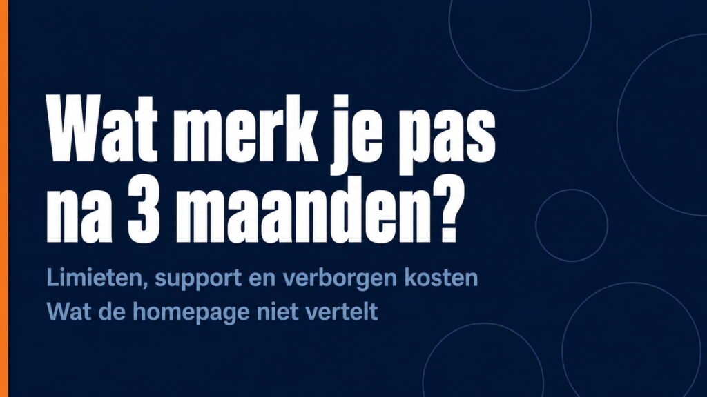 Wat merk je pas na 3 maanden gebruik van een boekhoudprogramma als zzp'er