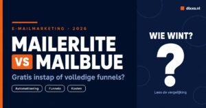 MailerLite vs MailBlue vergelijking 2026 zzp