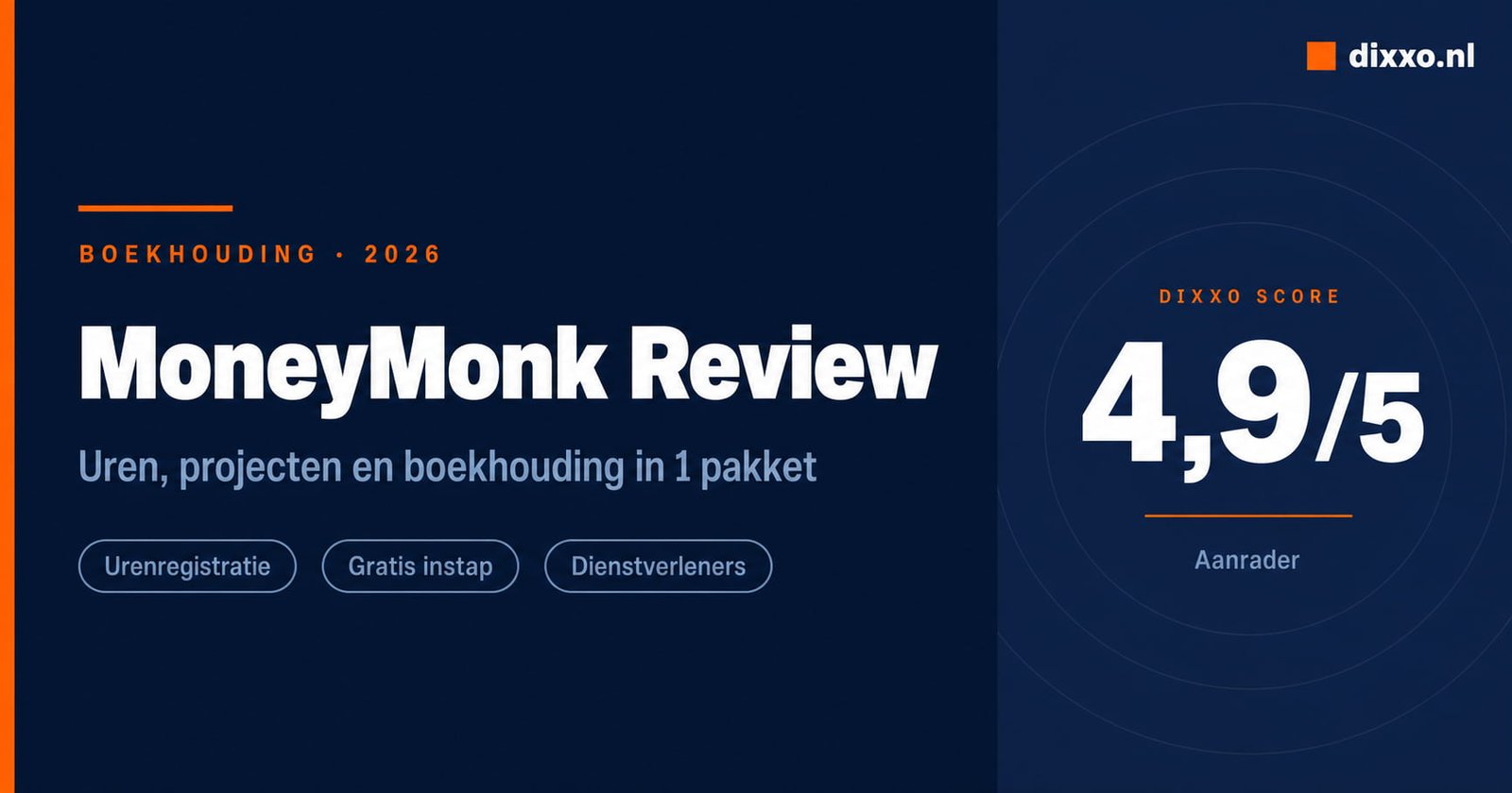 moneymonk review 2026 boekhoudprogramma zzp
