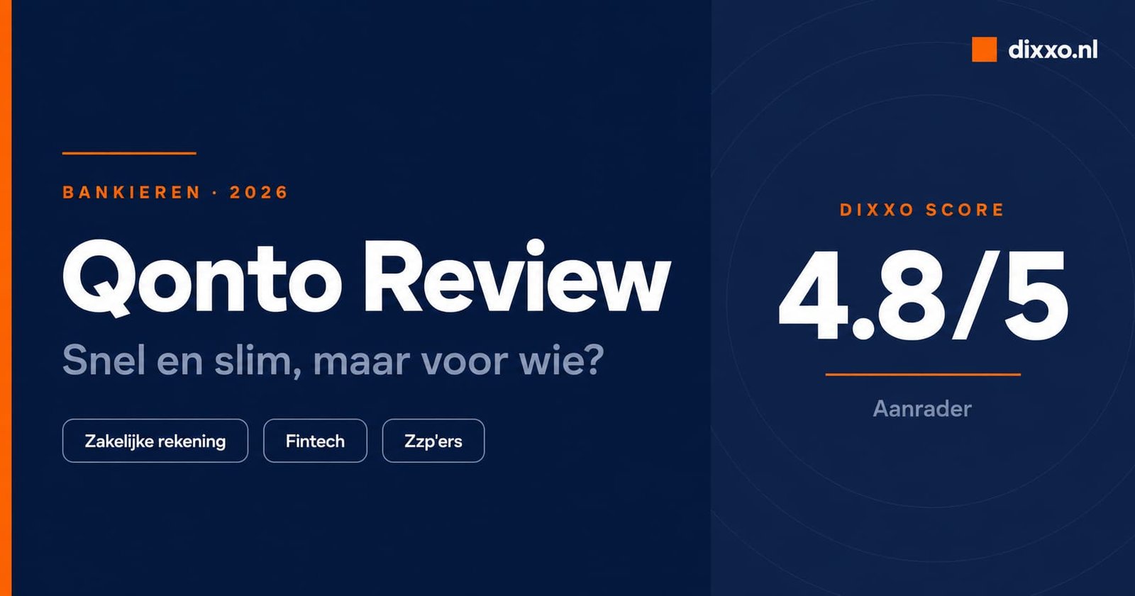 Qonto review 2026 zzp