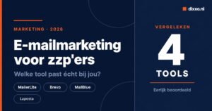 e-mailmarketing tools zzp 2026 vergelijking MailerLite Brevo MailBlue Laposta