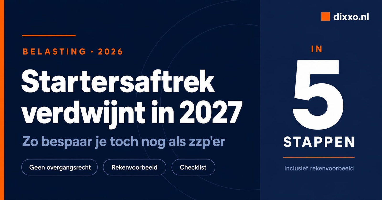 Startersaftrek zzp verdwijnt in 2027: belastingvoordelen en alternatieven voor startende zelfstandigen