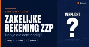 Zakelijke rekening zzp vergelijken 2026 - bunq, Knab, Qonto en ABN AMR