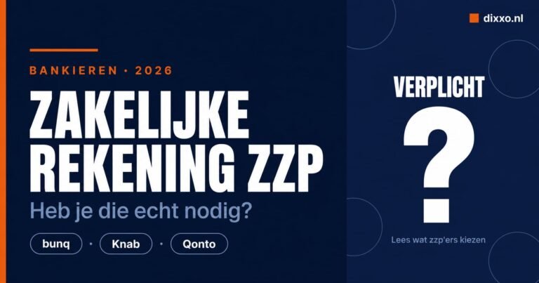 Zakelijke rekening zzp vergelijken 2026 - bunq, Knab, Qonto en ABN AMR