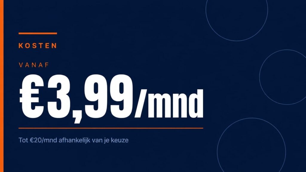 Kosten zakelijke rekening zzp 2026 - vanaf 3,99 per maand