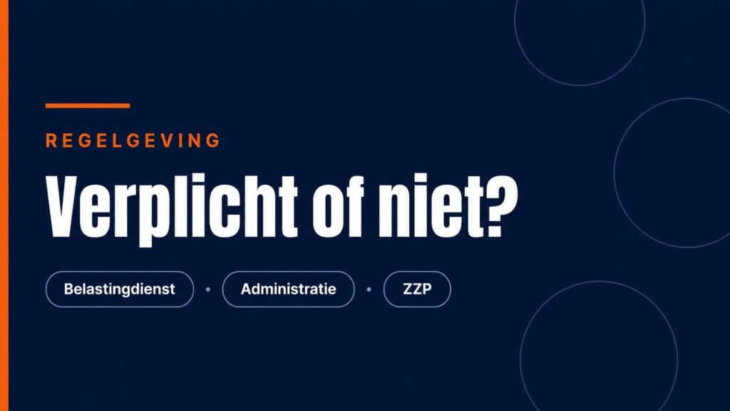 Zakelijke rekening zzp verplicht of niet - uitleg voor startende zzp'ers