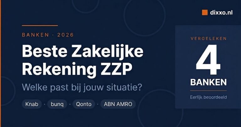 beste zakelijke rekening zzp 2026 vergelijking Knab bunq Qonto ABN AMRO