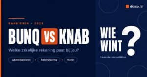 Vergelijking bunq vs Knab zakelijke rekening zzp 2026