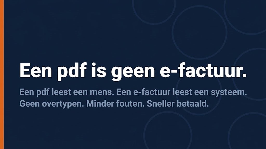 Verschil tussen een pdf-factuur en een e-factuur via Peppol uitgelegd