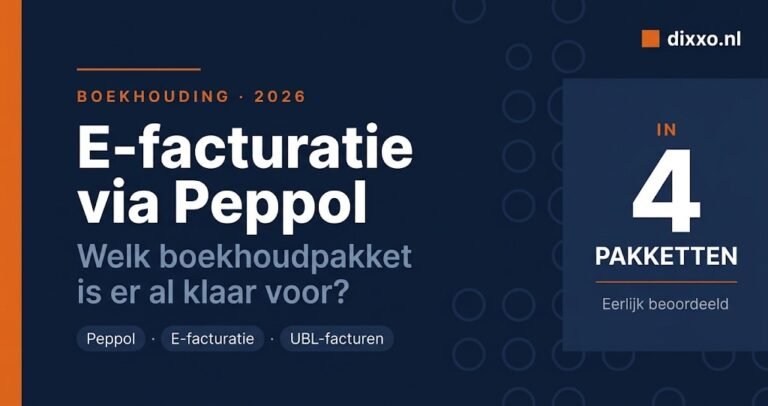 E-facturatie via Peppol voor zzp'ers in 2026: welk boekhoudpakket is er al klaar voor