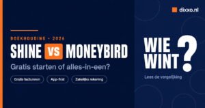Shine vs Moneybird vergelijking boekhoudprogramma voor zzp'ers in 2026
