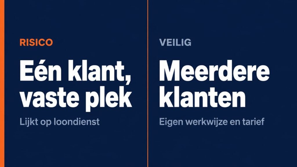 zzp'er met meerdere opdrachtgevers voorkomt schijnzelfstandigheid