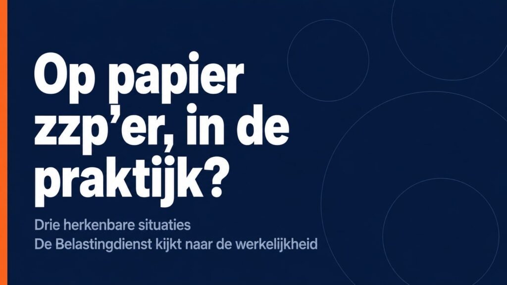 praktijkvoorbeeld zzp'er wet dba