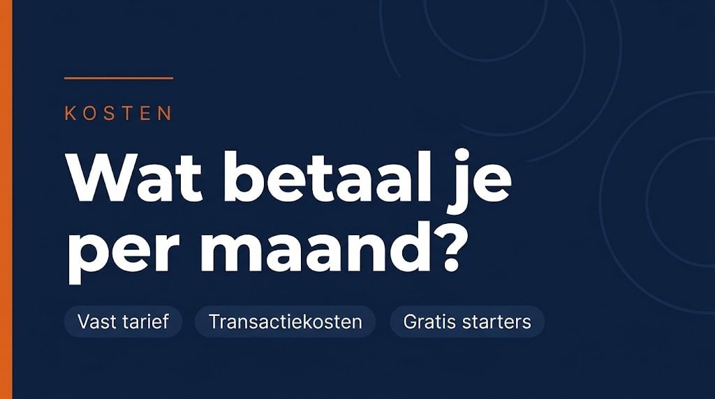 kosten zakelijke rekening zzp per maand vergelijking Knab bunq Qonto