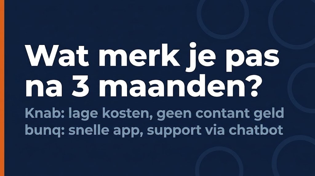 wat merk je na een paar maanden van je zakelijke rekening als zzp'er